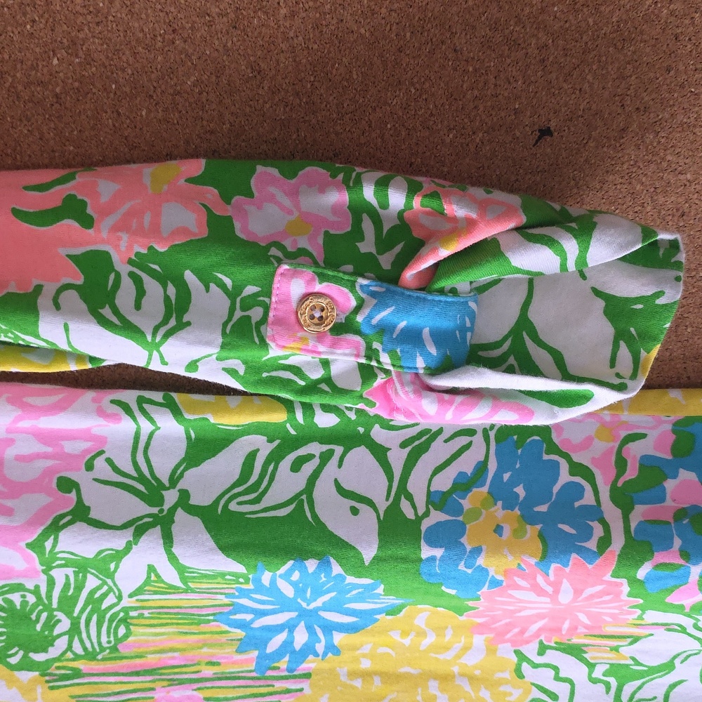 Lilly Pulitzer Multicolor Floral Spring Pima Cotton Dress Size S - Picture 2 of 10